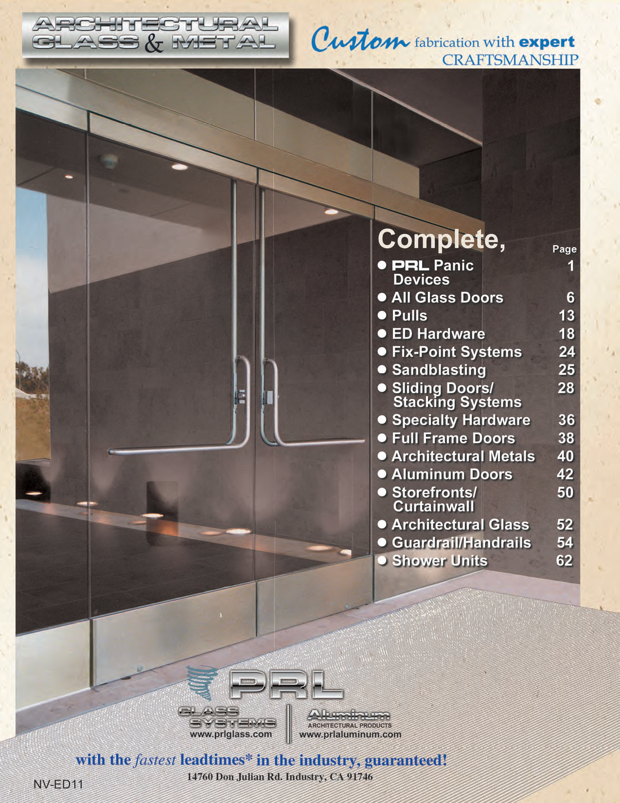 Complete 2011 Architectural Glass & Metal Catalog