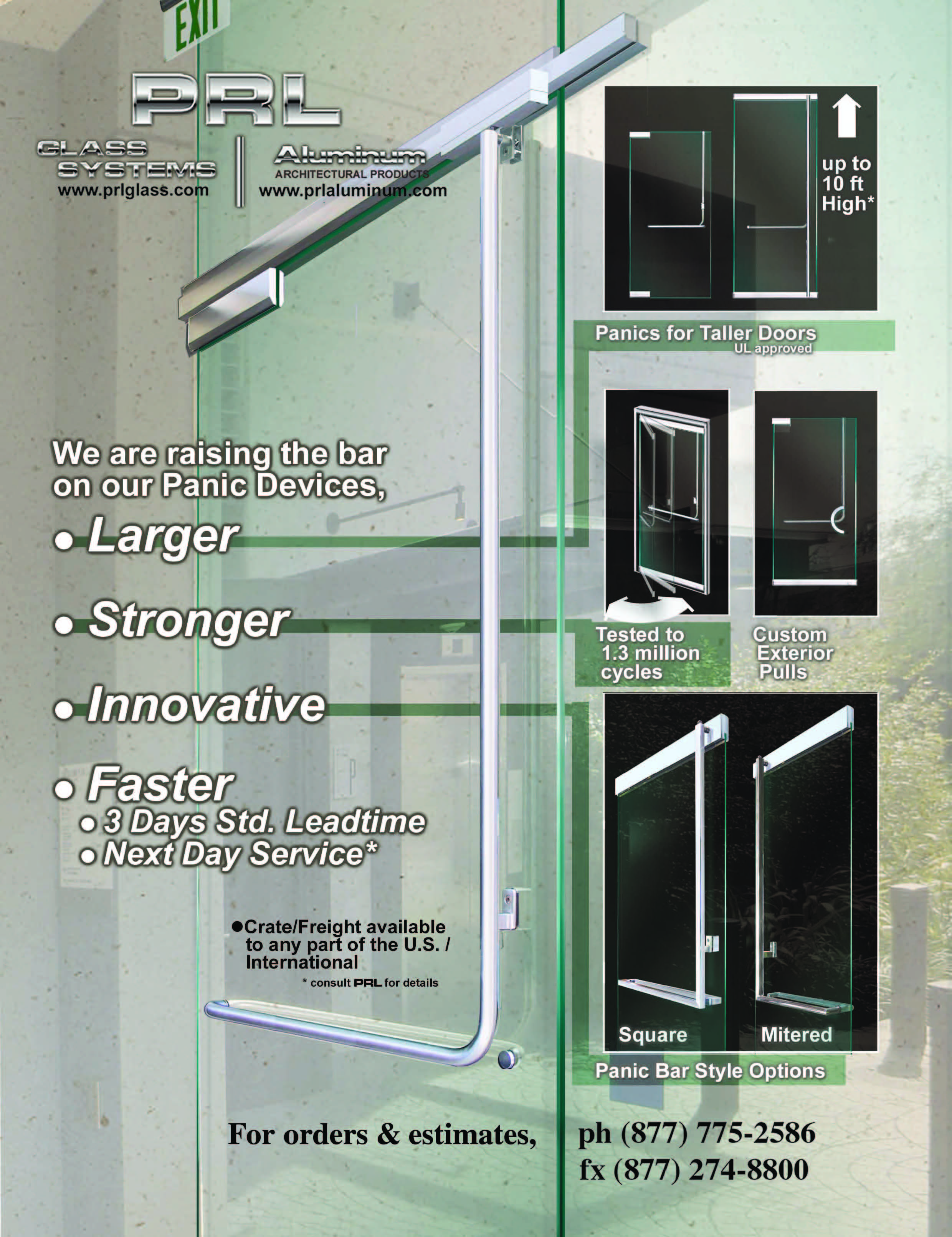 Glass Door Exit Device Hardware