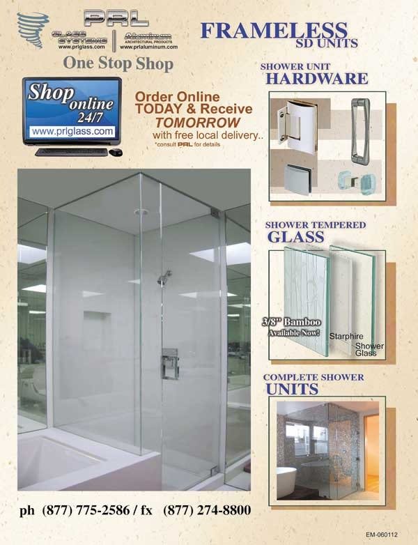 Simply give us your units frameless door dimensions and we will take care of the rest.