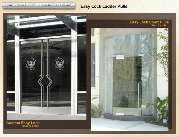 Glass & Aluminum Doors with Easy-Lock Pull System