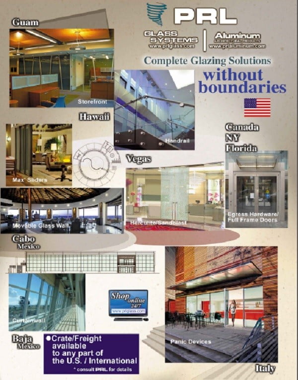 PRL’s Complete Glazing Solutions Go International