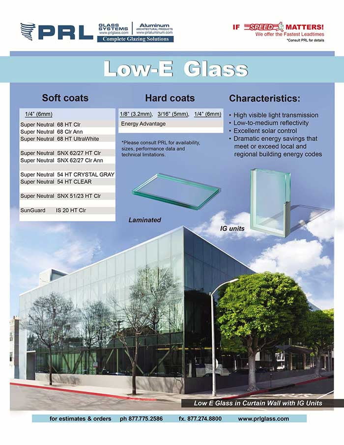 PRL Low-E Architectural Glass