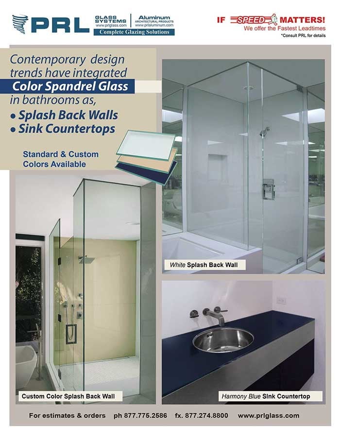 Spandrel Glass In Shower Enclosures