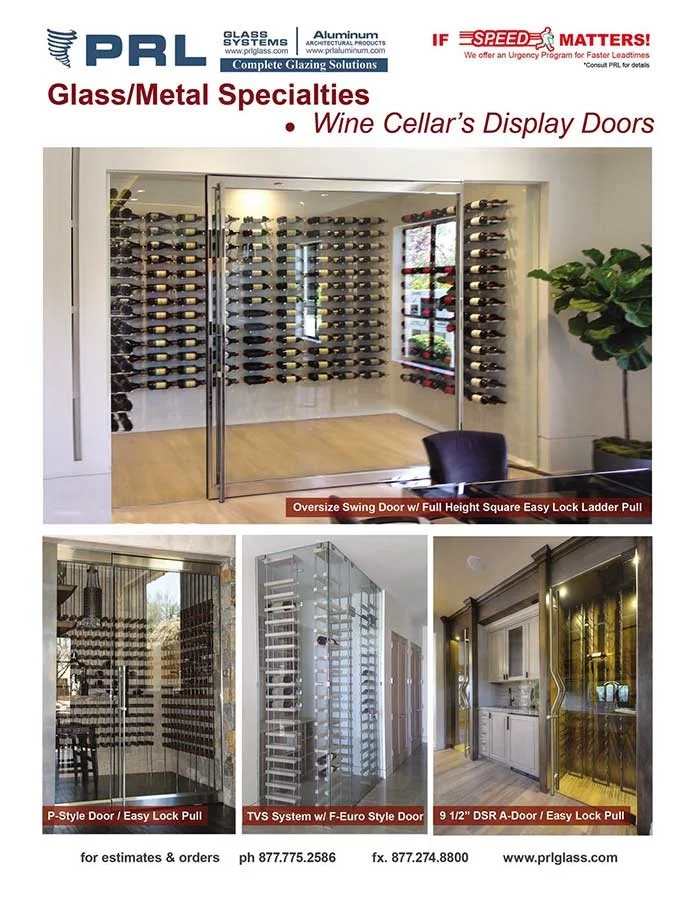 PRL Specialty Doors – Wine Cellar Display Doors