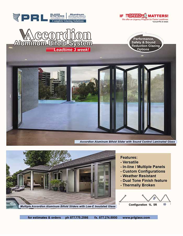 PRL’s Accordion Bifold Door Systems, One of Our Top Sellers!