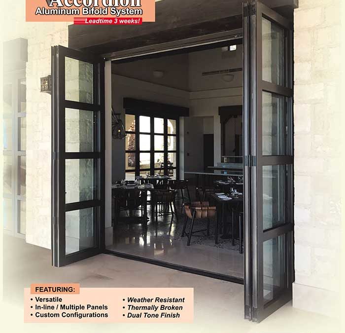 Accordion Bifold Doors. Get It All At PRL! Beauty, Energy Efficiency, & Space Saving Designs!