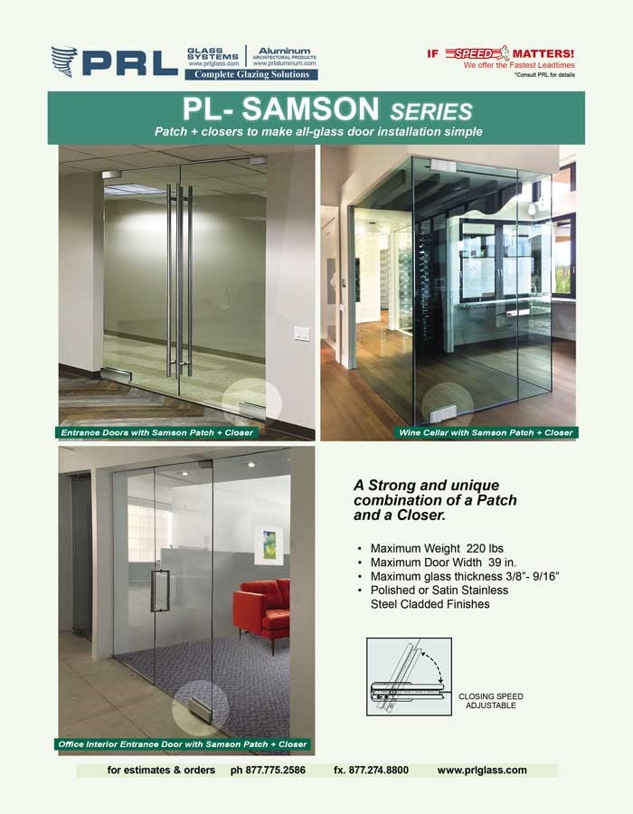 All-Glass Door Samson Patch Closer