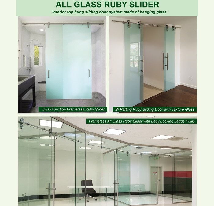 Buy Ruby All-Glass Sliding Doors Space Saving Interior Doors with Limitless Views!