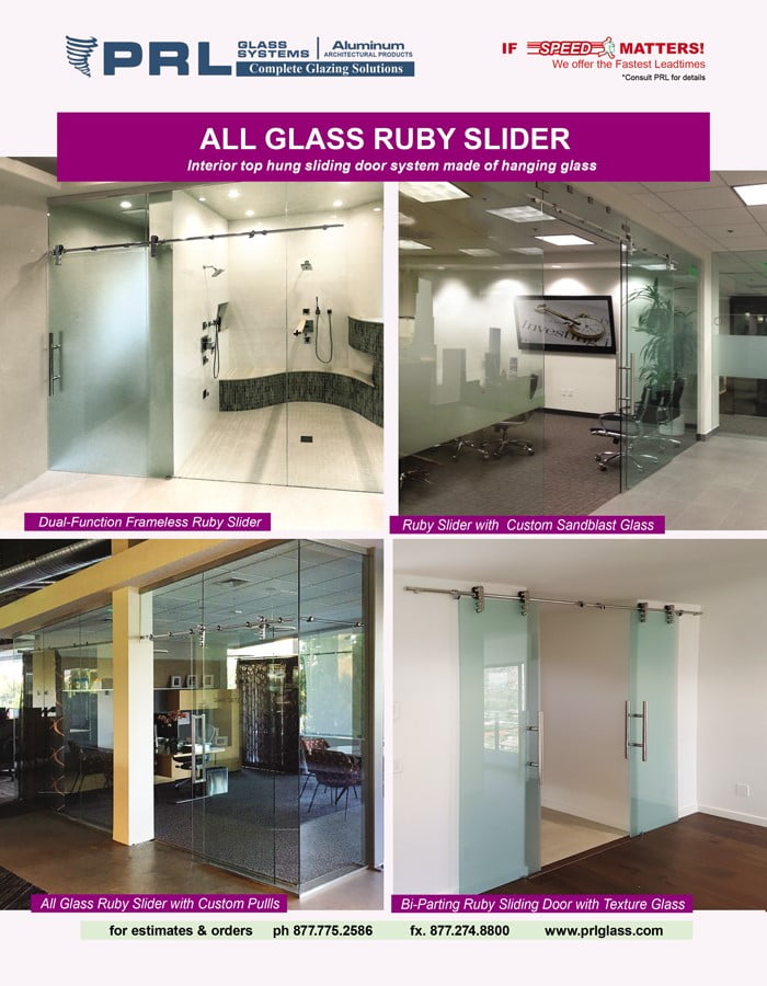 Shop Ruby All-Glass Sliding Doors. Save Space & Show Off Interiors!