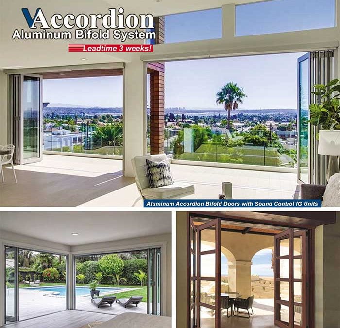 Aluminum Accordion Bifold Door Systems. Space Saving Designs & Vast Finishes at PRL