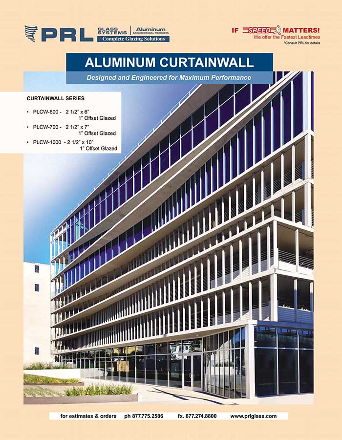 Aluminum Curtain Walls. Get 3 Series for Low, Mid & High Rise Buildings at PRL!