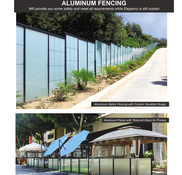 Aluminum Framed Glass Fencing Order Any Custom Heights & Widths!