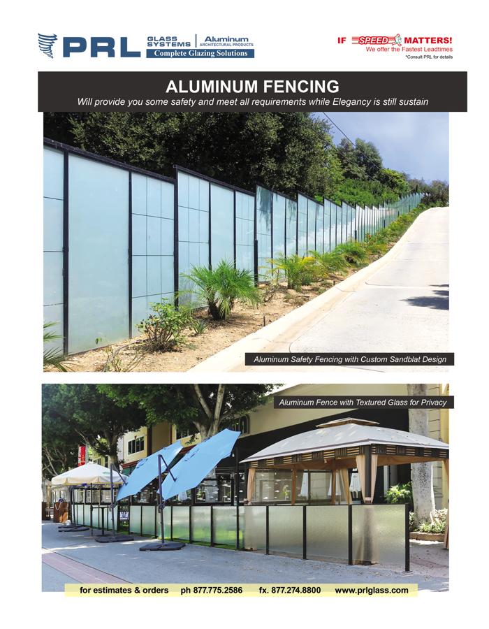 Aluminum Framed Glass Fencing Order Any Custom Heights & Widths!