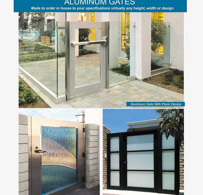 Aluminum Framed Glass Gates. Build Them Your Way at PRL! Order Endless Designs!