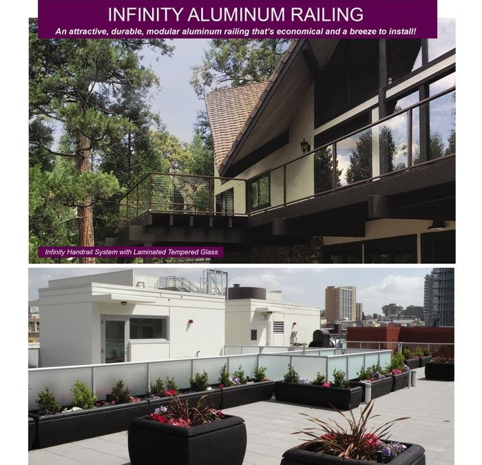 Infinity Aluminum Railing / Durable & modular aluminum railing that’s economical and a breeze to install!