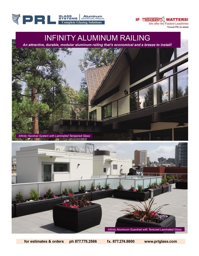 Quote Infinity Aluminum Railing at PRL. Easy to Install Modular Systems!