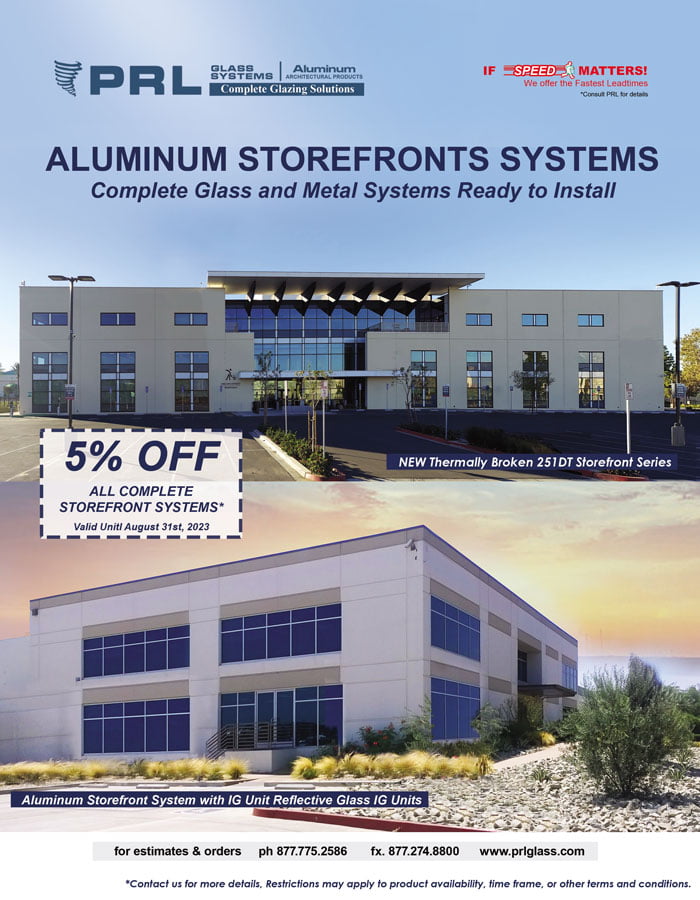 Aluminum Storefront Systems. Find the perfect aluminum doors to complement your exterior entrance at PRL!