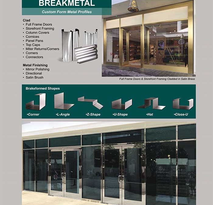 Architectural Break Metal Products. We’re Your One-Stop-Shop!