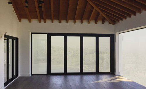 BiFold Door with switch it privacy glass