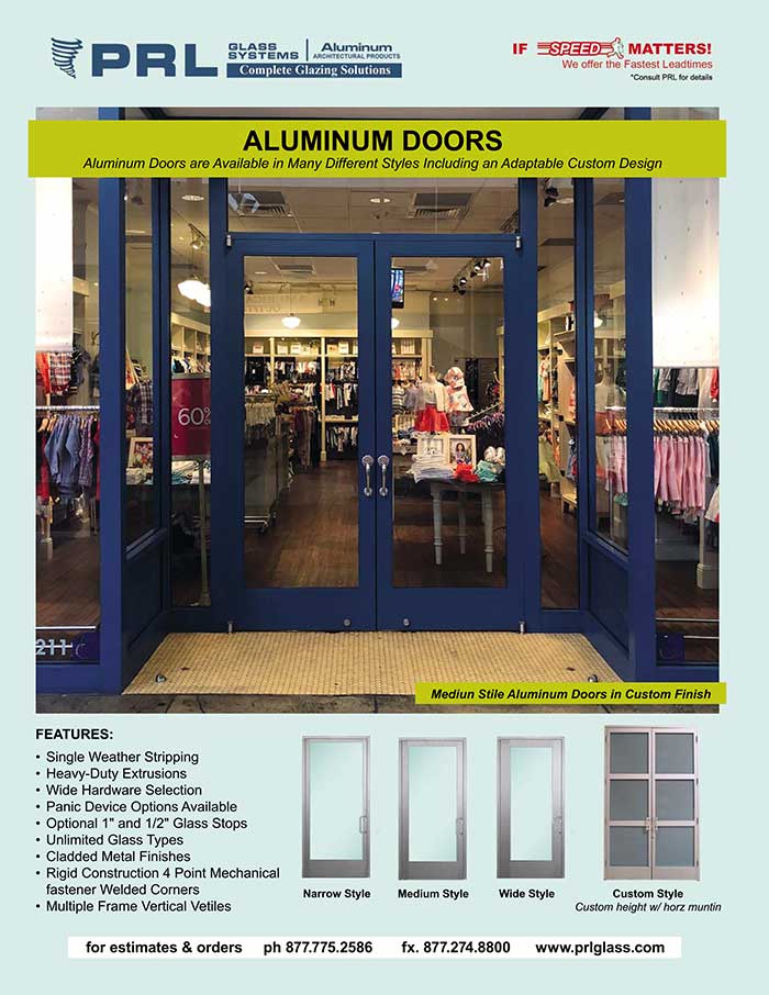 Complete Aluminum Ingress Door Systems. PRL Does What? Find Out!