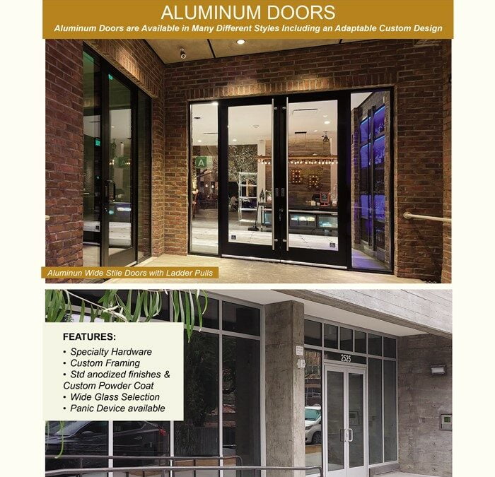 Complete Aluminum Entrance Doors. Find the perfect aluminum doors to complement your exterior entrance at PRL!