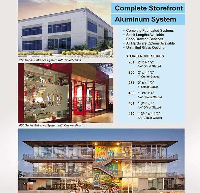 Complete Aluminum Storefront Systems