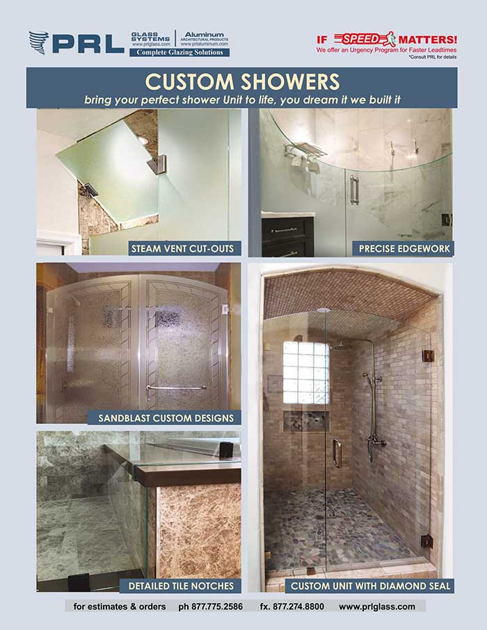 custom shower door units