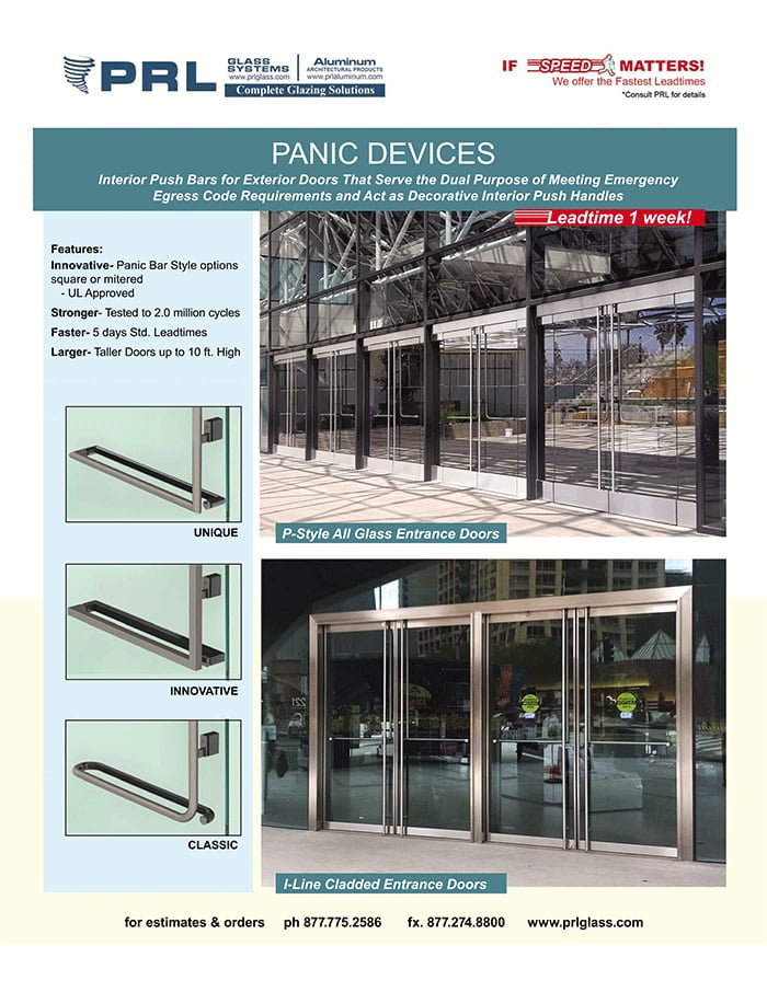 PRL Panic Devices. Strength & Sophistication for Emergency Exit Doors