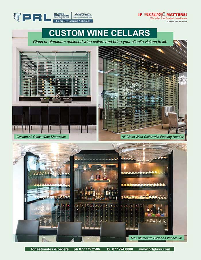 Glass Enclosed Wine Cellars. Get Infinite Customizations At PRL!