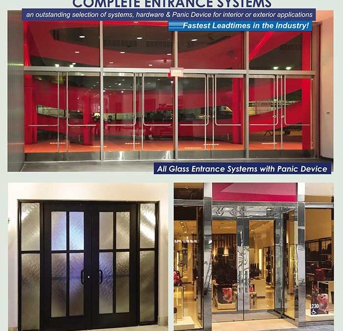 PRL’s Complete Entrance Door Systems: All Glass, Full Framed & Aluminum Doors
