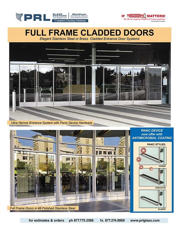 Shop Full Framed Aluminum Entrance Doors at PRL Glass & Aluminum