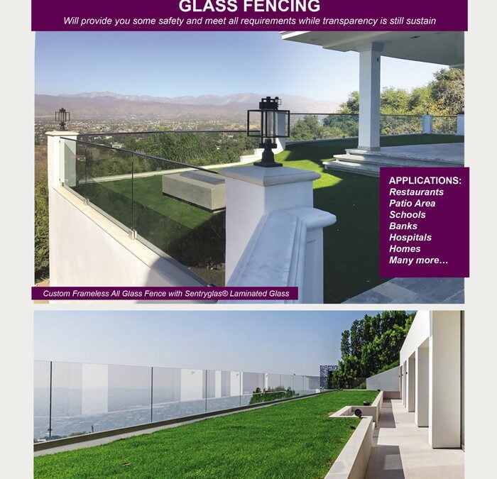 Bid PRL’s Frameless Glass Fencing. Stylish Outdoor Walls with Shoe Base, Posts or Rails!