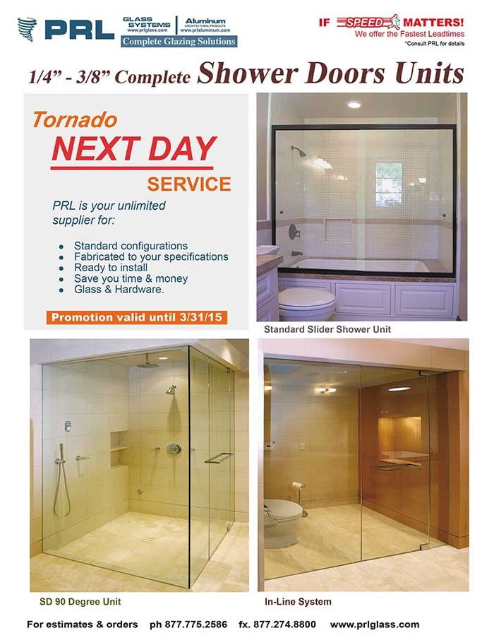 1/4″ & 3/8″  Frameless Shower Doors & Glass Only Next Day Service