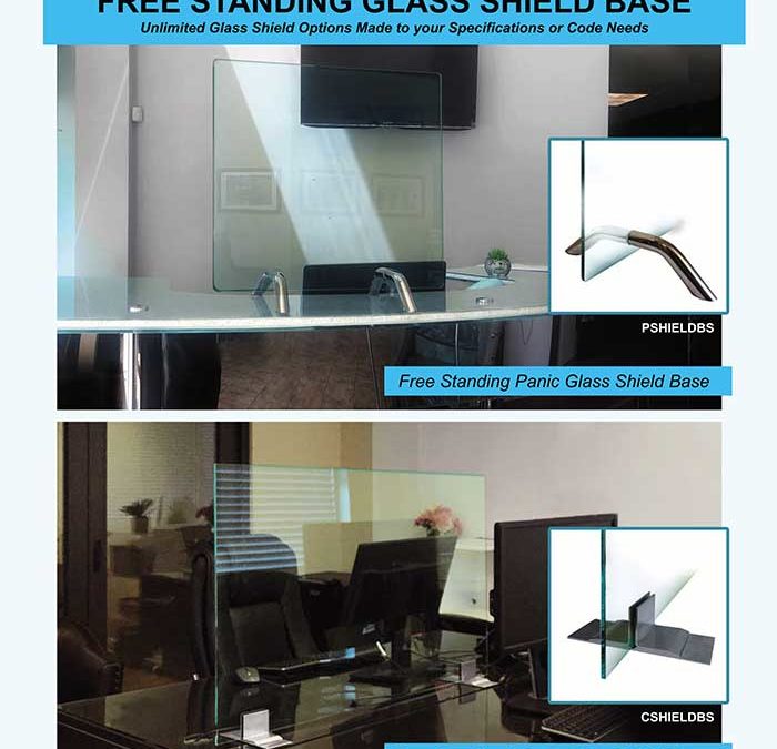 Free Standing Glass Shield Base