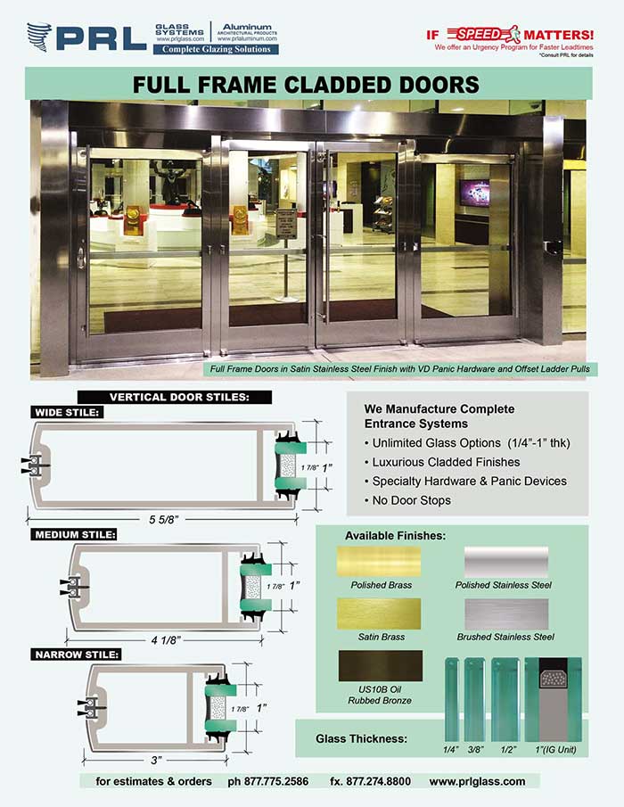 PRL Brings You the Best in Stylish Full-Frame Cladded Doors!