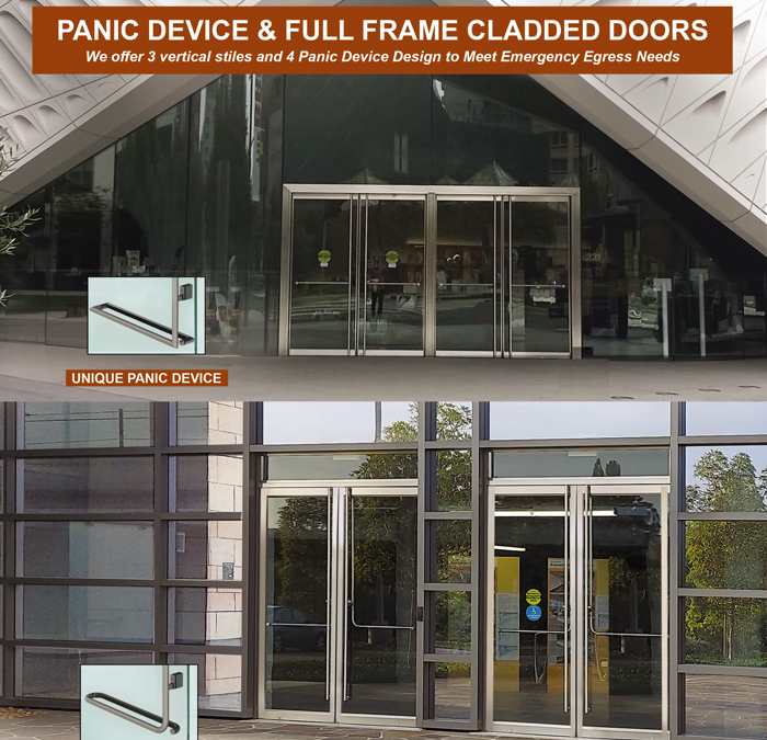 Full Framed Panic Doors. How Many Stiles & Devices? Find Out at PRL!