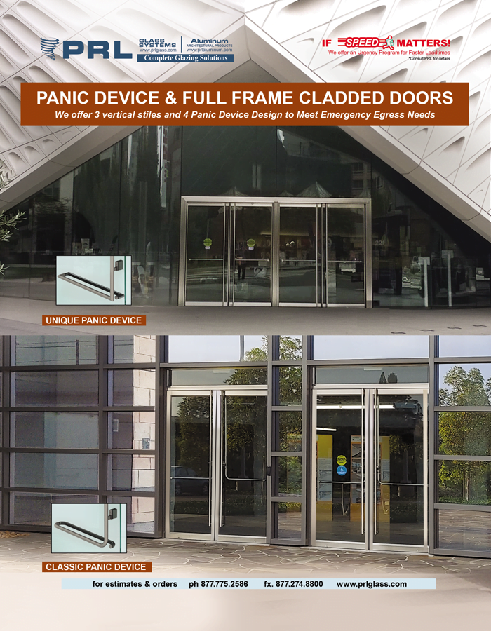Full Framed Panic Doors. How Many Stiles & Devices? Find Out at PRL!