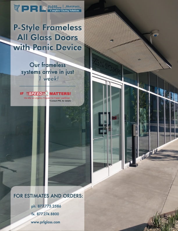 All Glass Entrance Doors