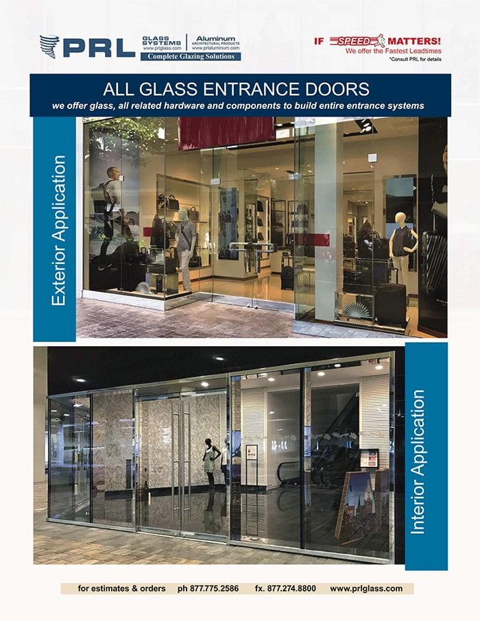 Frameless All Glass Entrance Doors at PRL, Simply Beautiful