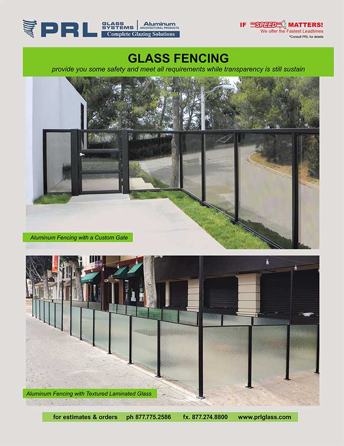 Aluminum Framed Glass Fencing. How Many Designs? See at PRL!