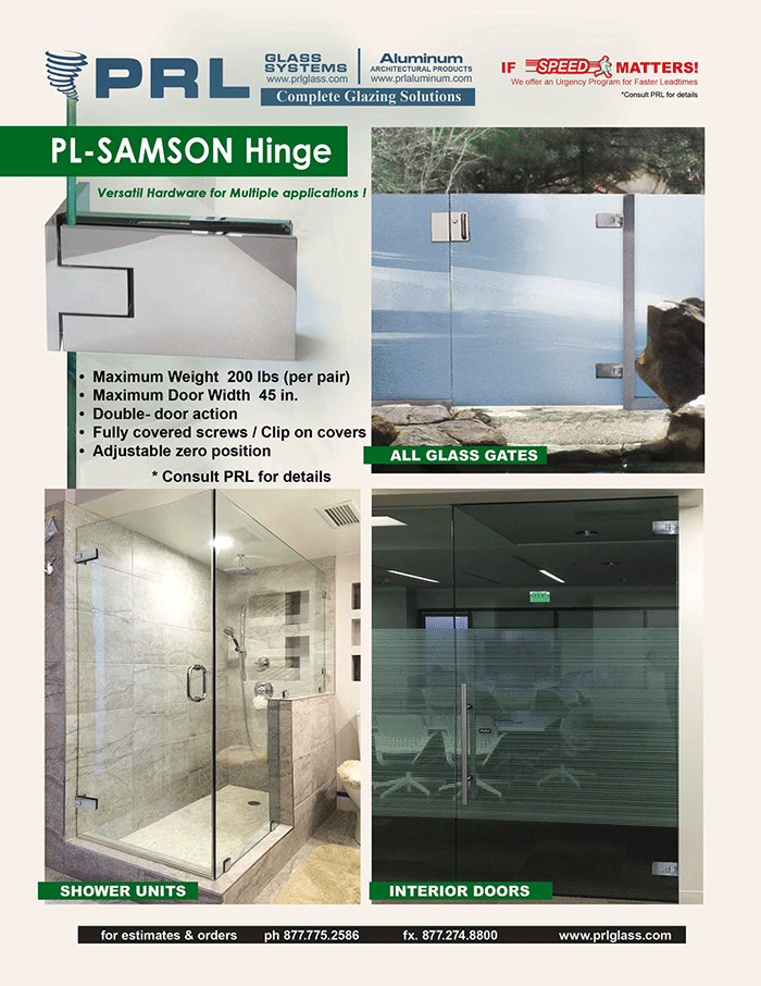 New Samson Heavy Duty Glass Door Hinge