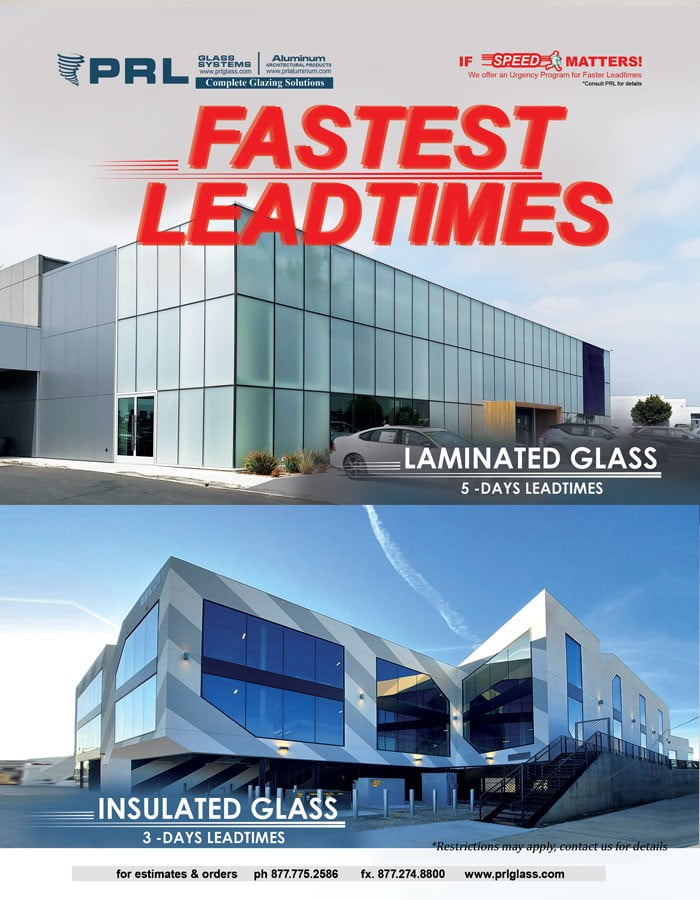 We adjusted our lead times for our Laminated & Insulated Glass