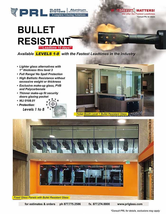 laminated bullet resistant glass