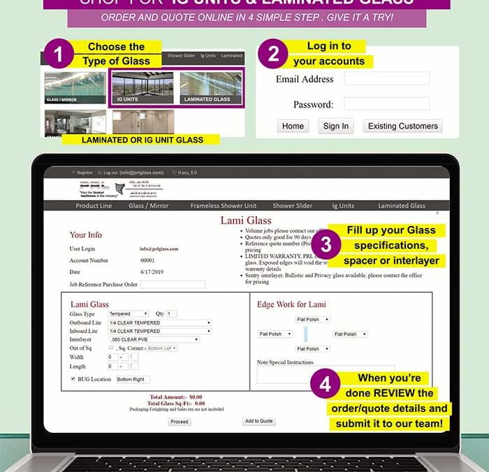 Its Fast & Easy! Quote/Order IG Units & Laminated Glass Online