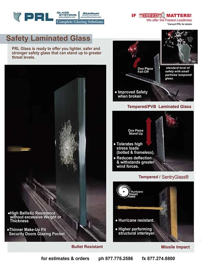 Laminated and Tempered Safety Glass