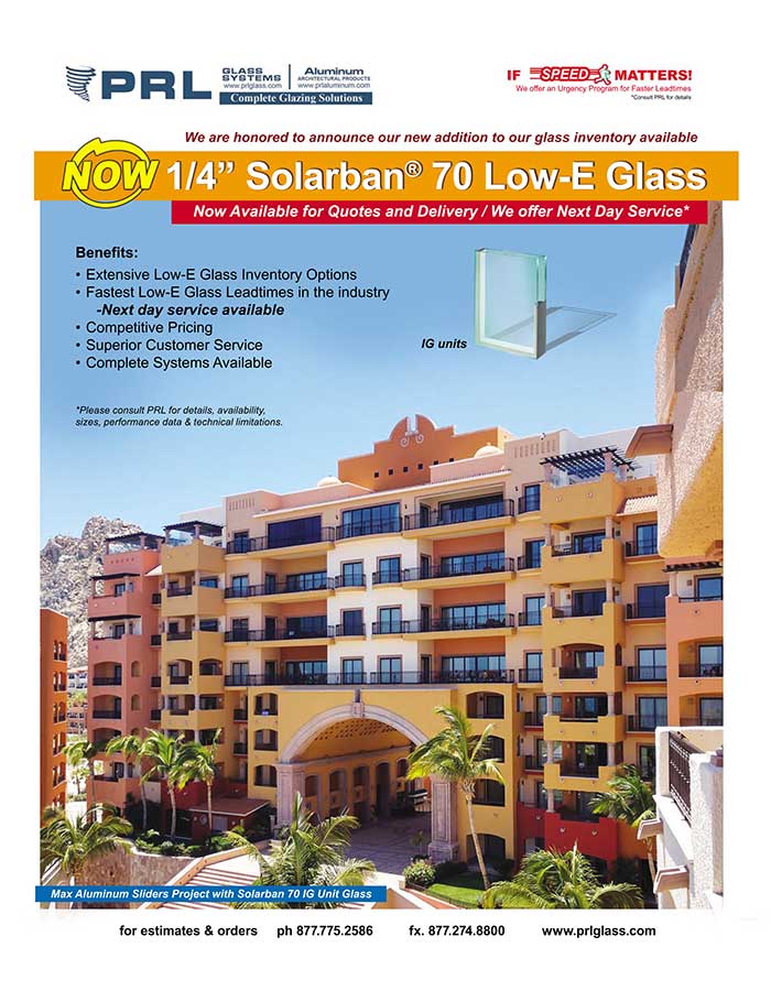 In Stock Now! Solarban® 70XL Solar Control Low E Glass