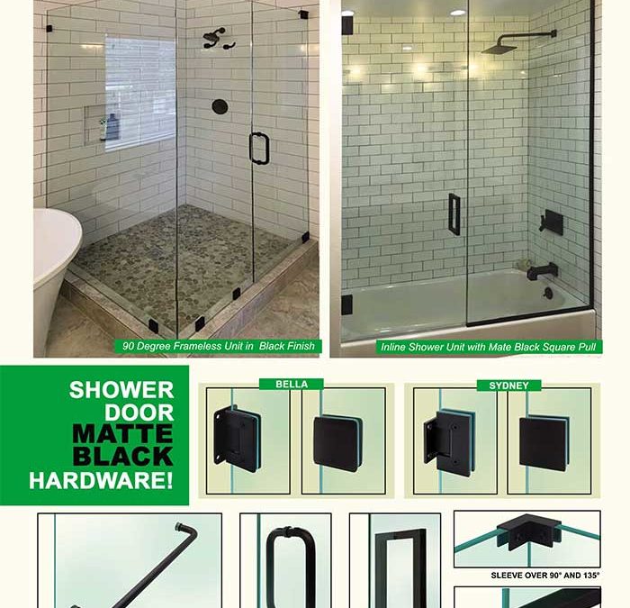 Matte Black Shower Hardware Finish, Available at PRL!