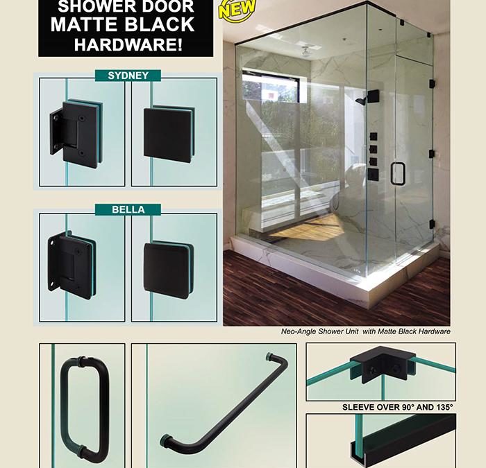 New Matte Black Shower Hardware Finish, now Available at PRL!