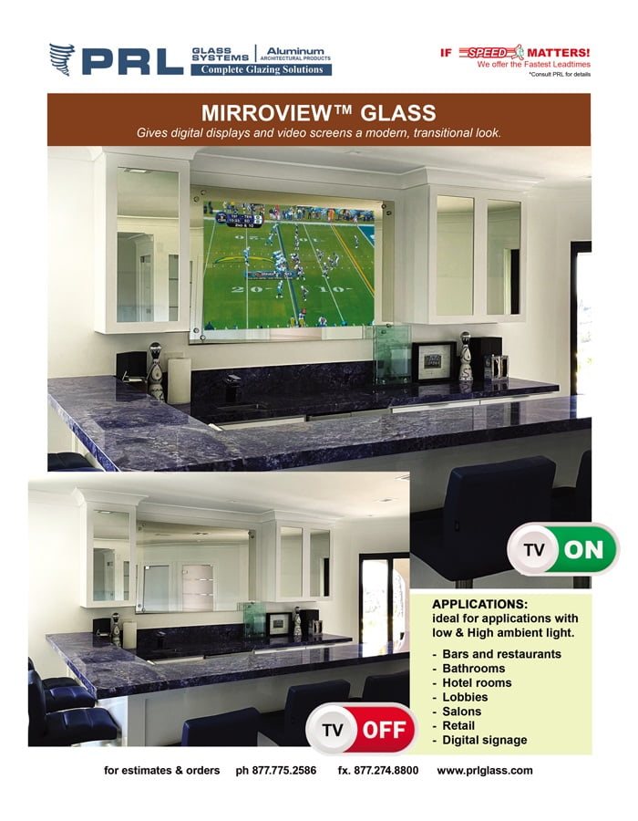 MIRROVIEW™ TV GLASS | Hide TV Screens in Style. Get In on The Benefits at PRL