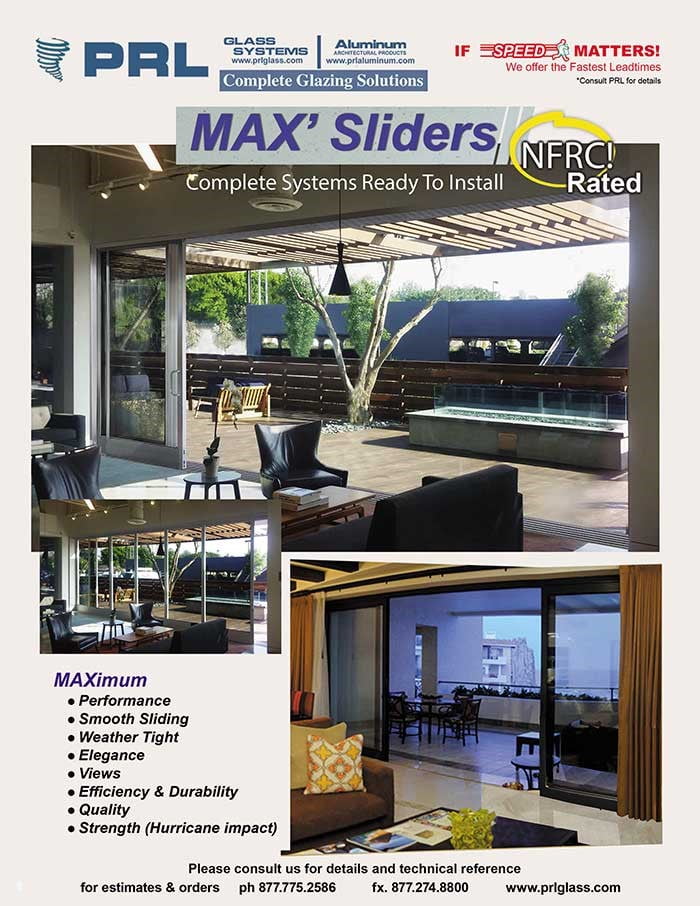 Max Slider Aluminum Sliding Glass Doors NFRC Certification